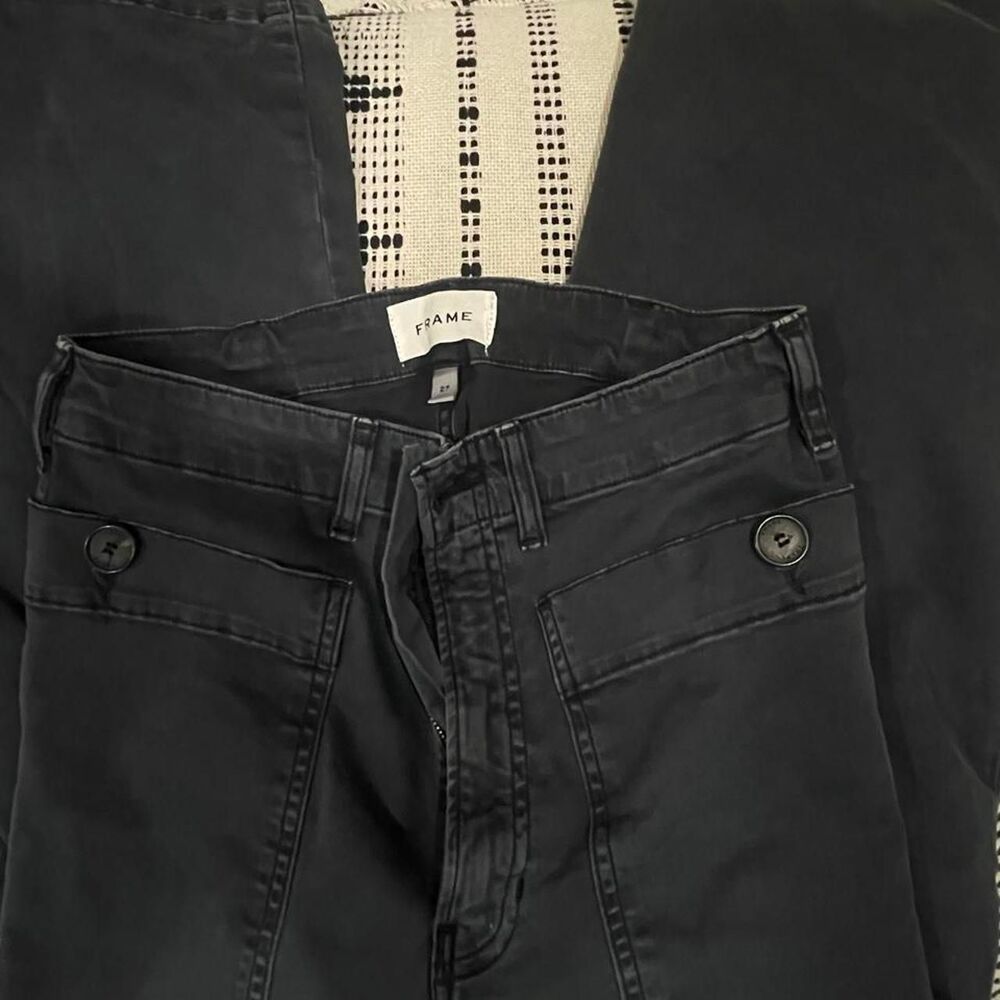 Frame Women's Black and Navy Jeans - Picture 2 of 3